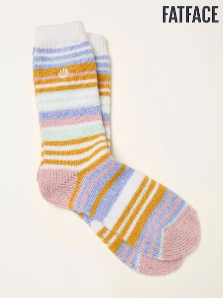 FatFace Multi Colour Super Soft Striped Socks (F69482) | AED61