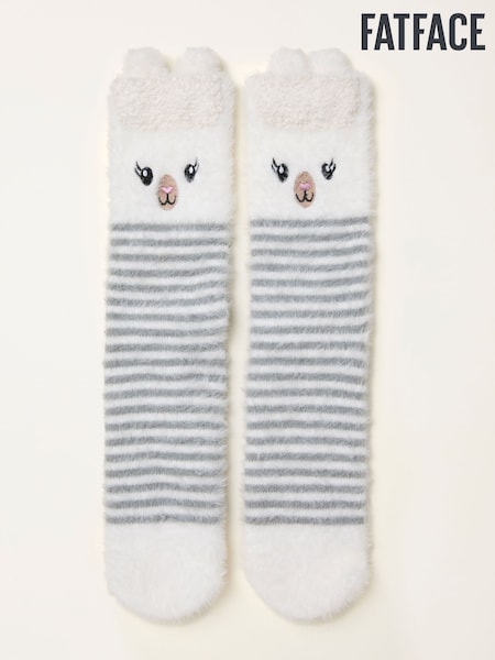 FatFace Cream Fluffy Llama Socks (F69483) | €17