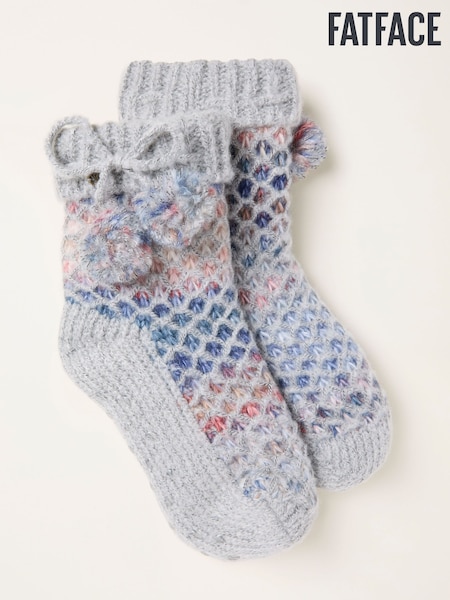 FatFace Grey Knitted Slipper Socks (F69502) | R$ 245