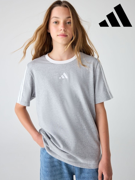 adidas Grey Essentials Kids T-Shirt (F69554) | €17