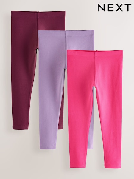 Pink/Lila/Beerenrot - Leggings 3 Pack (3-16yrs) (F69584) | 16 € - 28 €