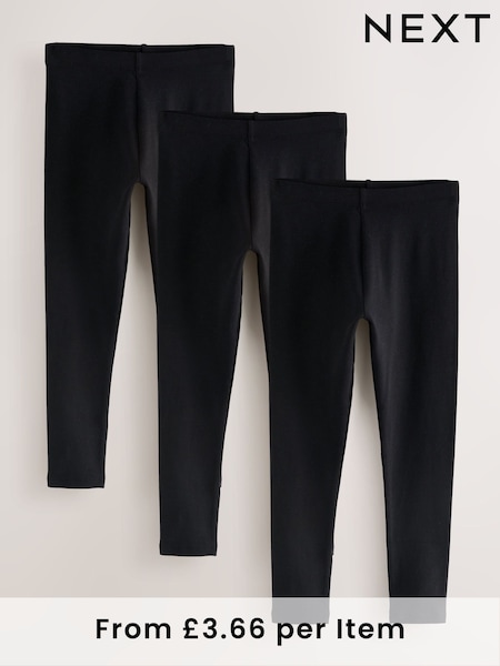 Black Slim Fit Leggings 3 Pack (3-16yrs) (F69589) | €14 - €25