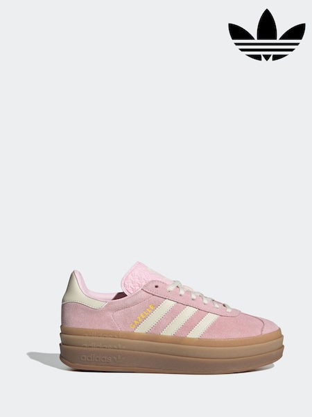adidas Originals Pink Light Gazelle Bold Trainers (F69679) | ₪478