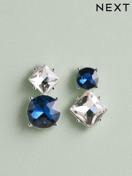 Blue Tabitha Simmons x Next Nili Jewelled Mismatch Earrings (F69686) | 90 QAR