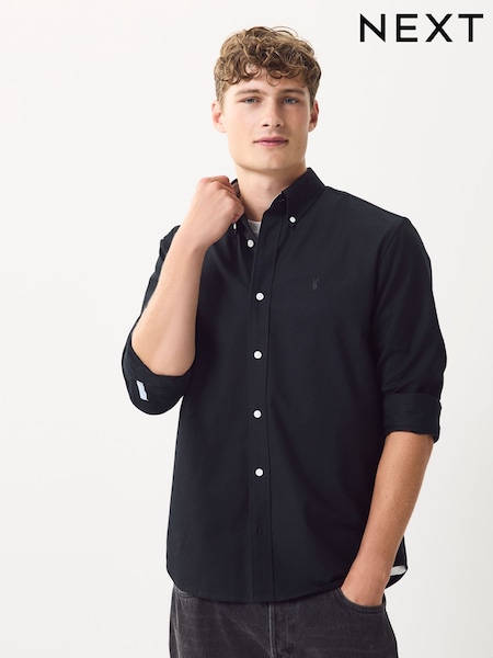Rust Brown Slim Fit Long Sleeve Oxford Shirt (F69700) | €31