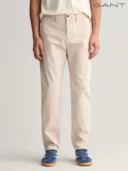 Beige - GANT Slim-Fit Hose aus Twill (F69733) | 153 €