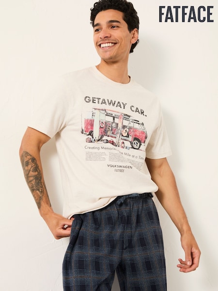 FatFace Natural VW Getaway Car Graphic T-Shirt (F69738) | 146 QAR