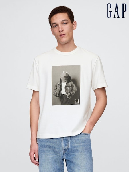 Gap White Disney The Muppets Graphic T-Shirt (F69863) | €64