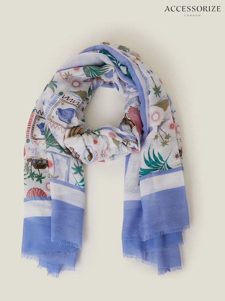 Accessorize Postcard Print Scarf (F69871) | € 29
