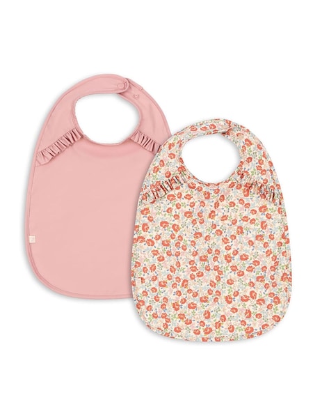 Konges Sløjd Red Dinner Bibs 2 Pack With Frill (F69921) | R$ 215