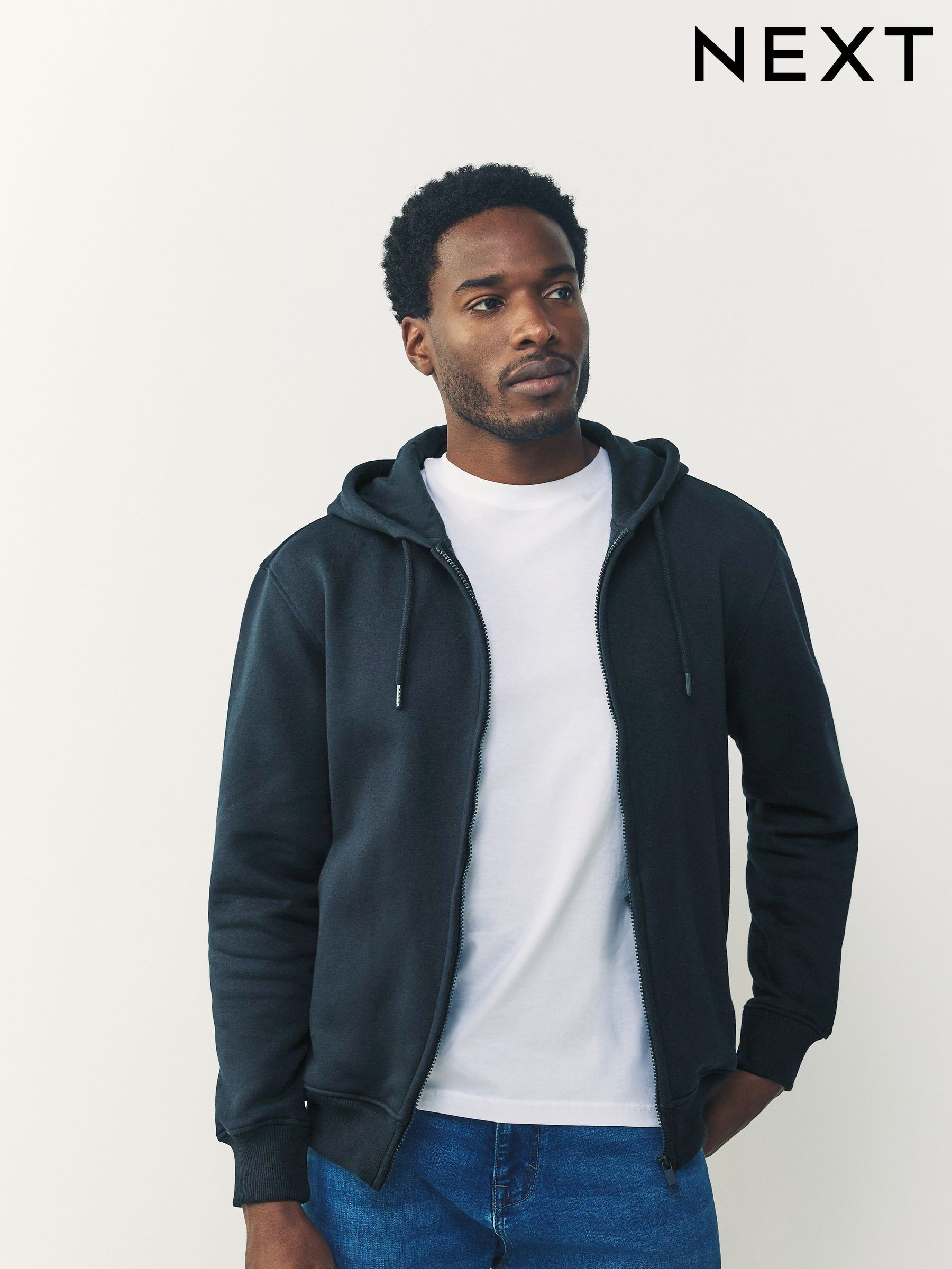 Mens Zip Through Hoodies | Next Official Site