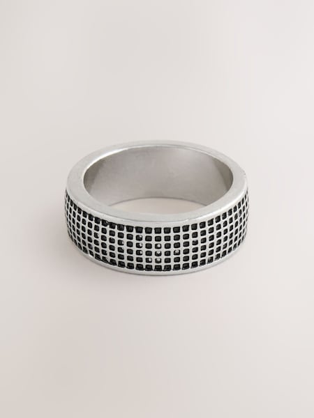DCK Mens Checker Band Ring (F70075) | €14