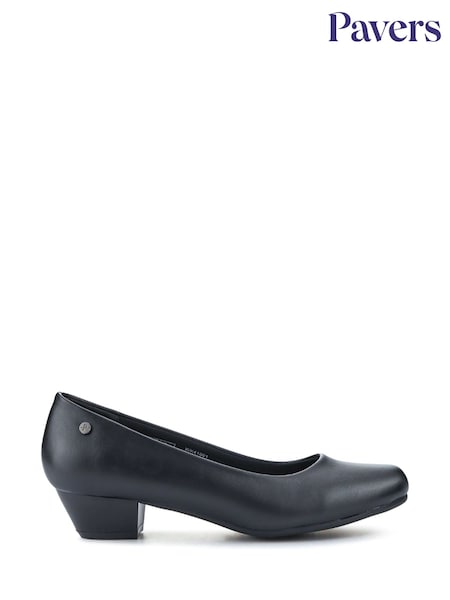 Pavers Black Smart Cushioned Court Shoes (F70138) | €46