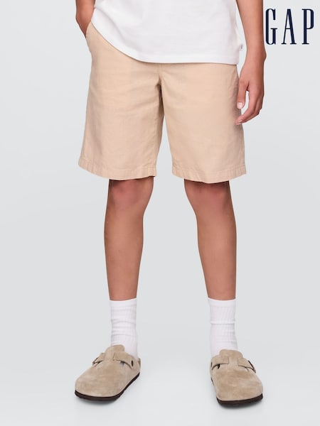 Gap Beige Linen-Cotton Shorts (4-13yrs) (F70165) | €38