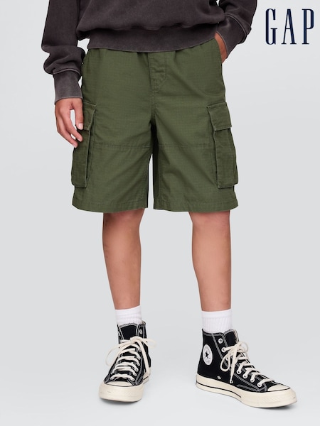 Зеленый - Gap Ripstop Easy Cargo Shorts (4-13yrs) (F70166) | €33