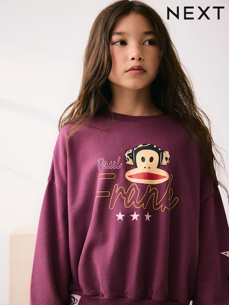 Purple Paul Frank Graphic Long Sleeve Sweat Top (3-16yrs) (F70248) | €18.50 - €25