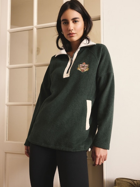 Green Half Zip Fleece (F70285) | €38