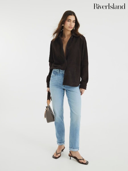 River Island Light Mom Fit Sculpt Jeans (F70296) | €66