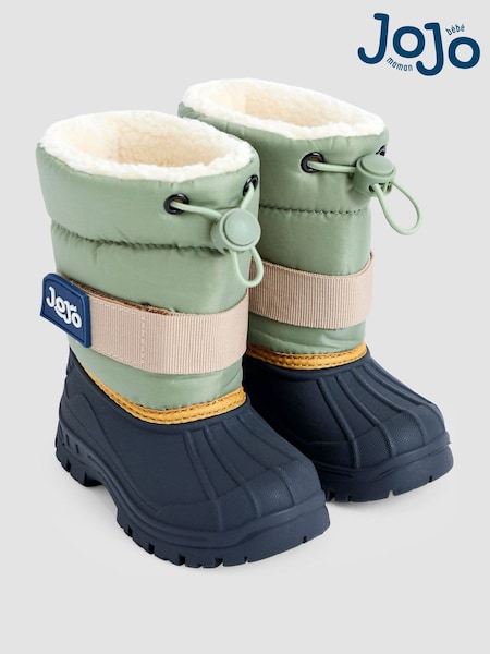 JoJo Maman Bébé Khaki Cosy Snow Boots (F70315) | €40 - €47