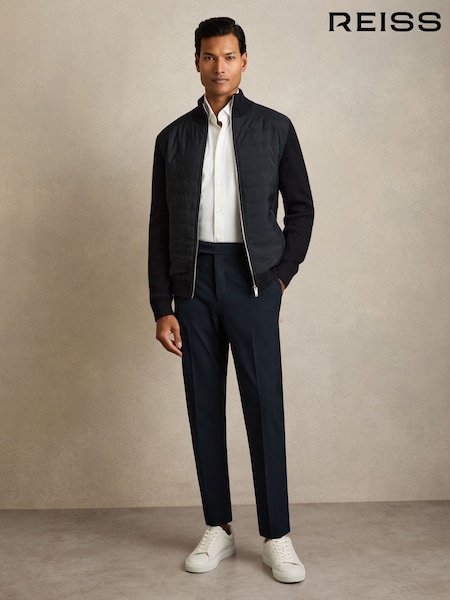 Reiss Navy Found Slim-Fit Drawstring Trousers (F70343) | €145