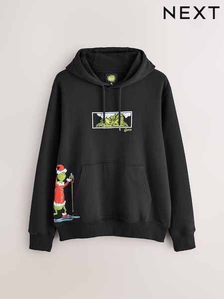 Black Christmas Grinch Graphic Licence Overhead Hoodie (F70464) | €50