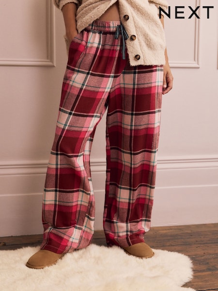 Red Check Flannel Pyjama Bottoms (F70527) | AED84