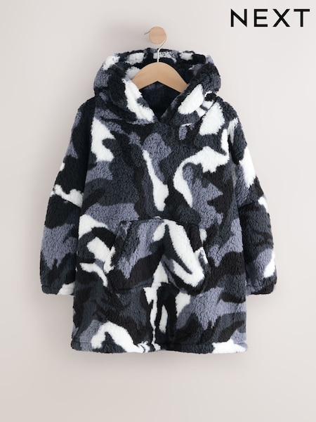 أسود/أبيض مموه - Fleece Poncho (3-16yrs) (F70566) | ‏91 د.إ.‏ - ‏ 127‏ د.إ.