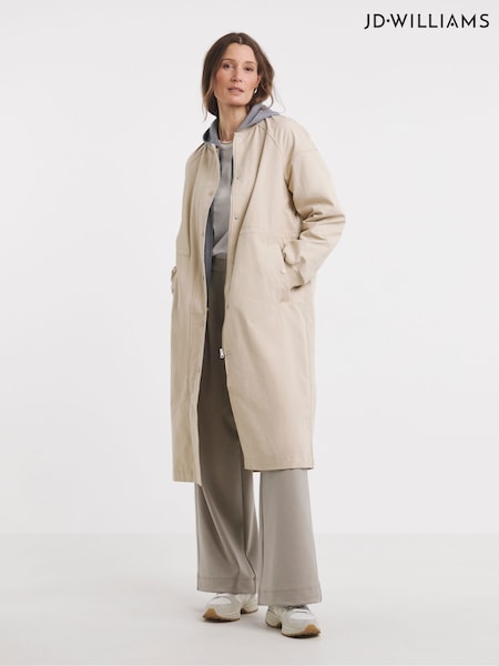 JD Williams Natural Longline Bomber Jacket (F70573) | €86