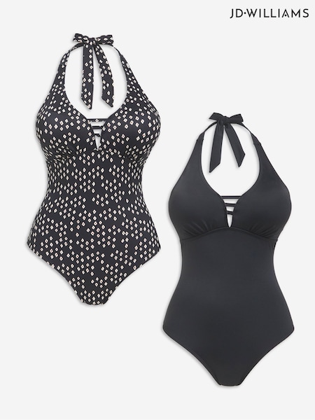 JD Williams Black Value Swimsuits 2 Pack (F70595) | €40