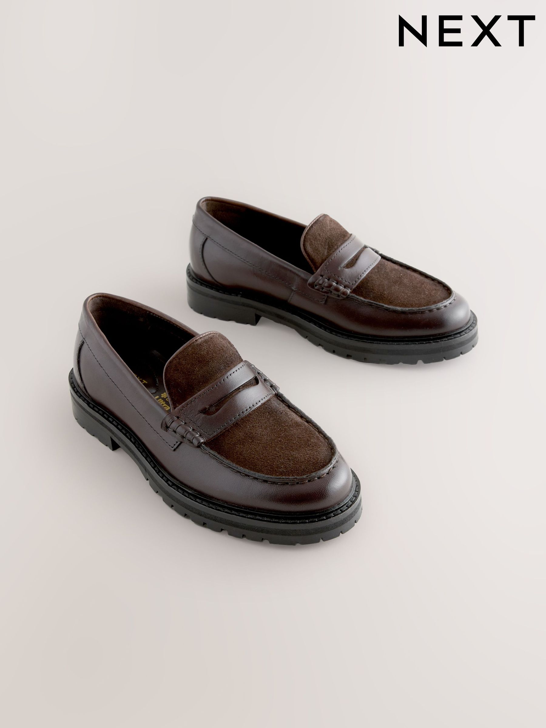 Brown, Loafer, Footwear | Next Japan