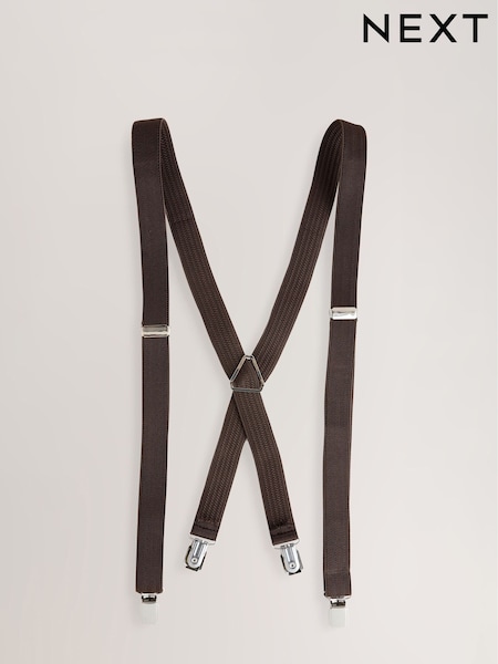 Chocolate Brown Slim Braces (F70634) | €15