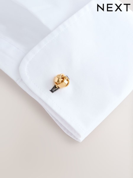 لون ذهبي - Knot Cufflinks (F70650) | ‏52 د.إ.‏