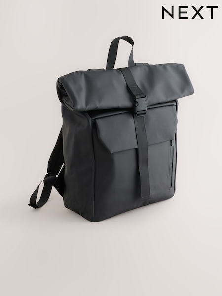 Black Rubberised Backpack (F70693) | R$ 385