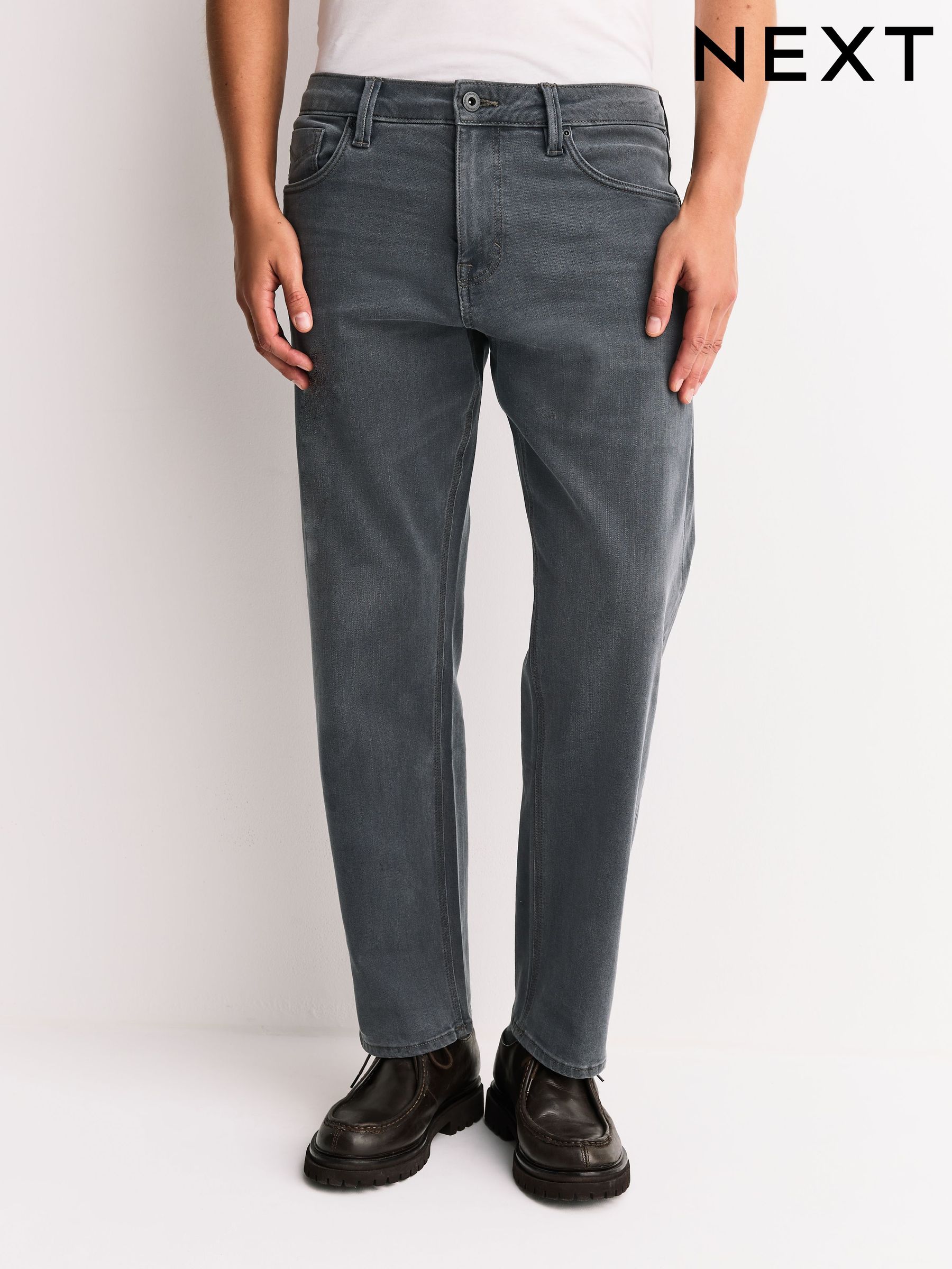Men's Straight Fit Jeans | Slim Straight Cut Jeans | Next Official