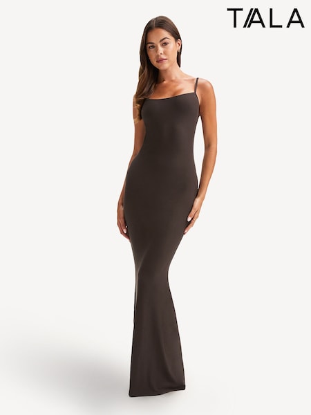 TALA Brown 365 Cami/Square Neck Dress (F70747) | AED361