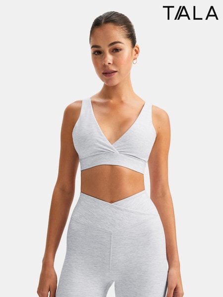 TALA Grey Dayflex V-Neck Sports Bra (F70748) | €56