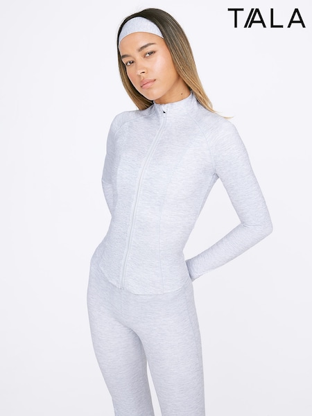 Серый - TALA Dayflex Zip Front Running Jacket (F70778) | €85