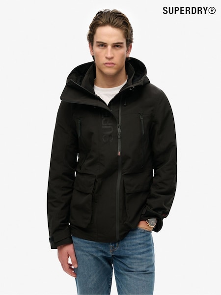 Preto - Superdry Hooded Ultimate Embroidered Windbreaker (F70890) | R$ 940