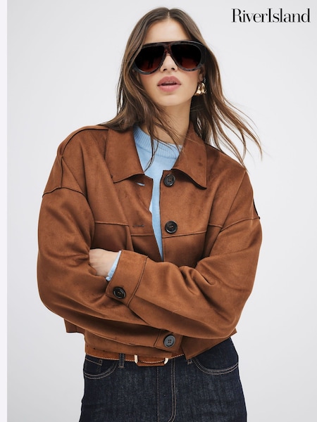 River Island Suedette Overshirt (F70962) | €66