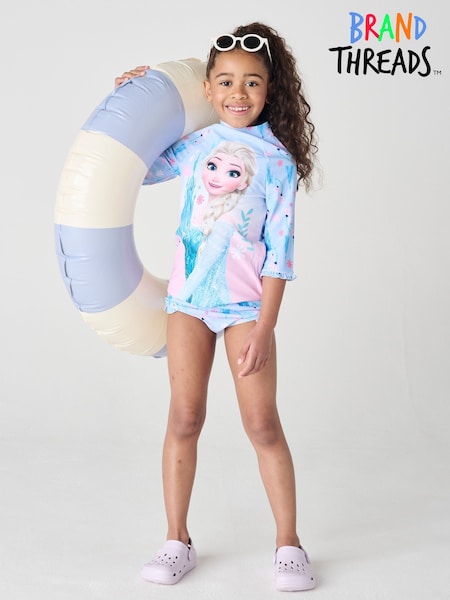 Brand Threads Blue Girls Frozen Swim Set (F70994) | 1,322 UAH