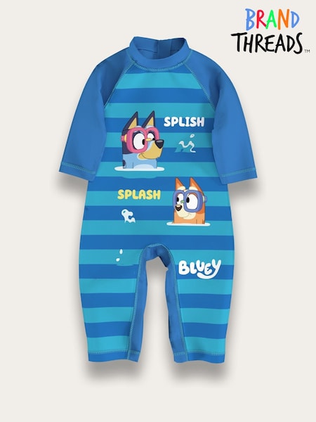 Brand Threads Blue Bluey Boys Swim Set (F71001) | R$ 215