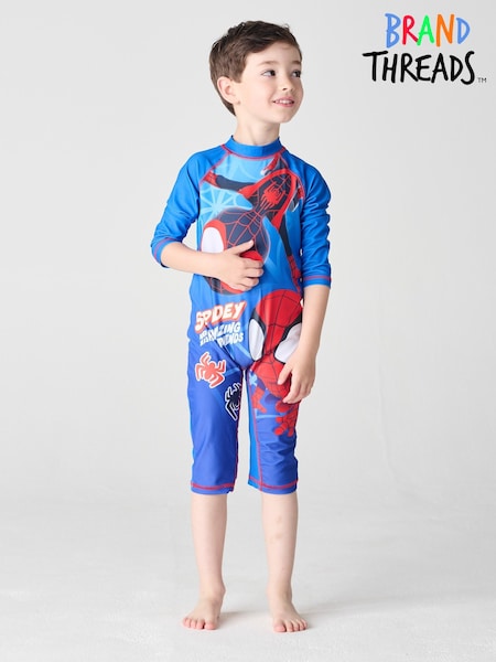 Brand Threads Blue Spidey and His Amazing Friends Swim set (F71011) | R$ 215