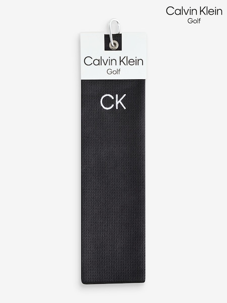 Calvin Klein Golf Black Towel (F71053) | AED73
