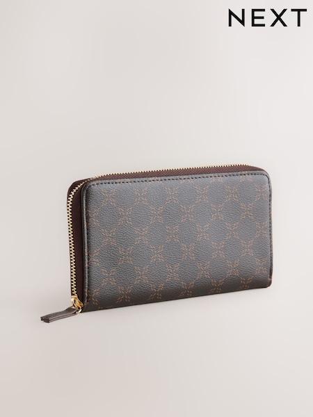 Brown Black/White Large Purse (F71077) | €23.50