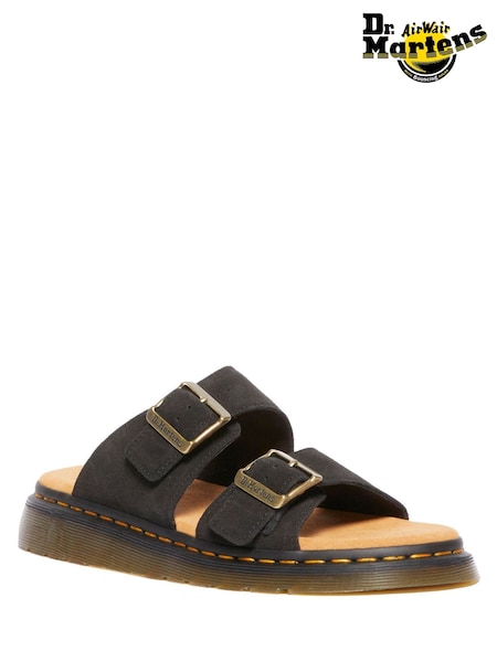 Dr. Martens Black Josef Suede Sandals (F71170) | ₪603