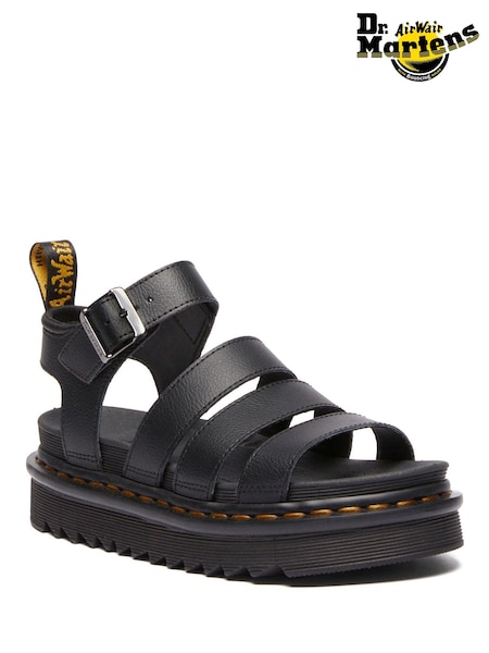 Dr. Martens Black Blaire Athena Sandals (F71175) | AED582