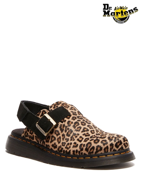 Dr. Martens Animal Mini Jorge Ii Leopard Print Suede Leather Sandals (F71181) | €179