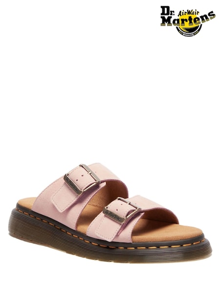 Dr. Martens Pink Josef Bronx Suede Sandals (F71188) | €184