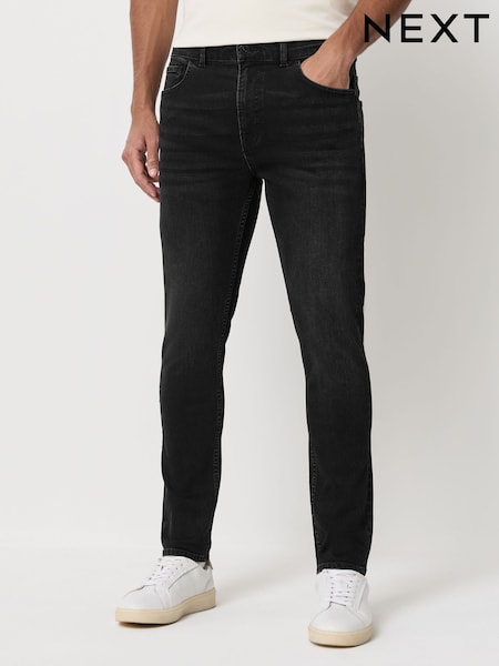 Washed Black Skinny Fit Classic Stretch Jeans (F71239) | €34