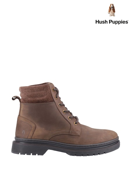 Hush Puppies Brown Jarrod Lace Boots (F71312) | €128